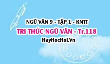 Soạn bài Tri thức ngữ văn trang 118 lớp 9 tập 1 Kết nối tri thức
